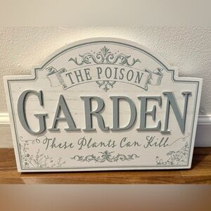 Witch’s Garden White Plaque